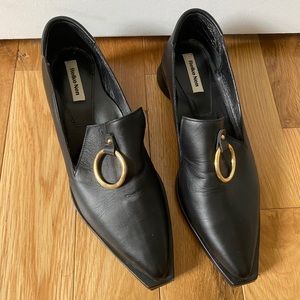 reike nen ring square loafer in black